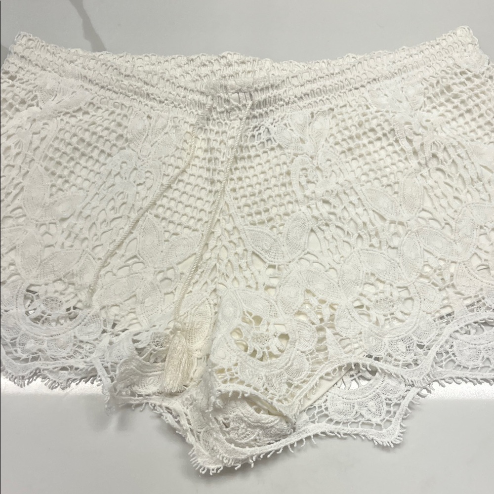 White Lace shorts